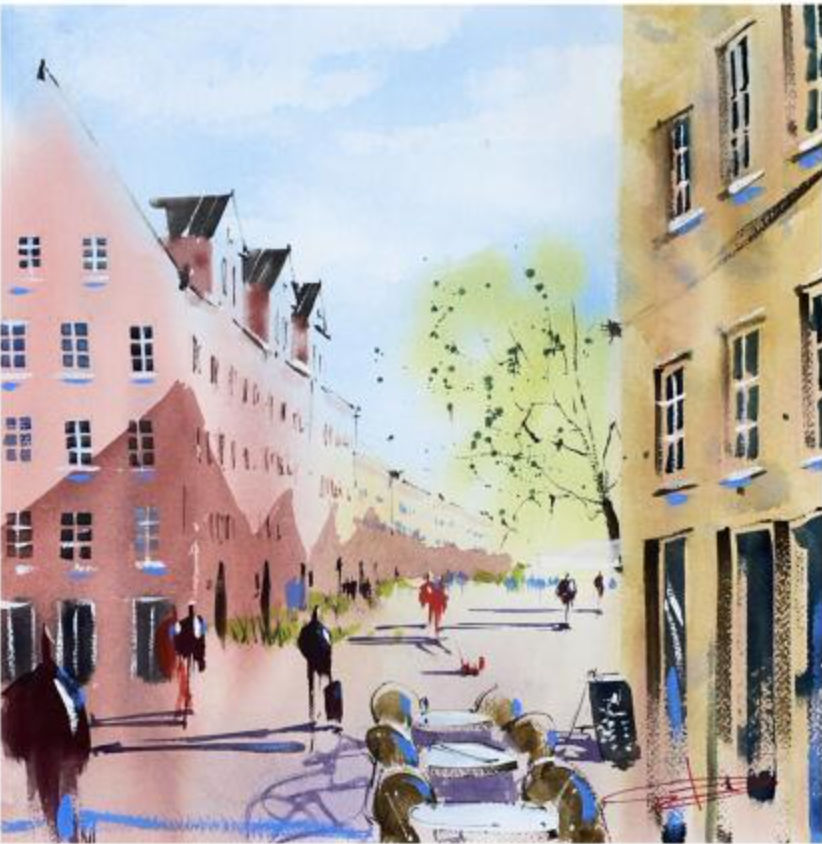 Coffee time in the old city of Copenhagen