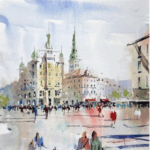 A Pause on Amager Square in Copenhagen