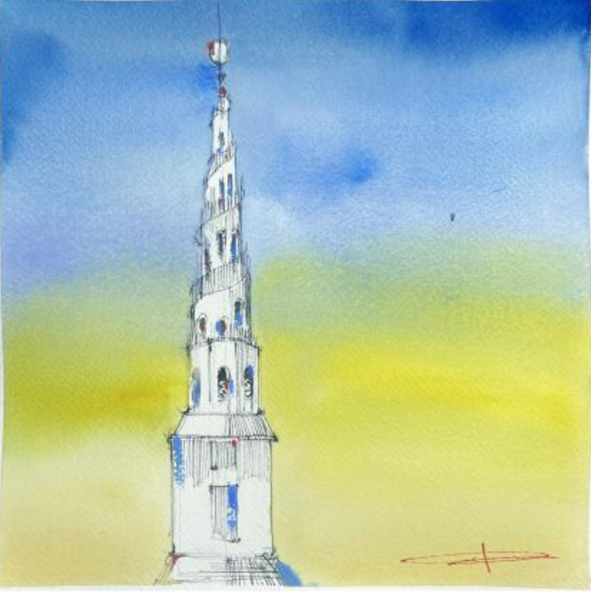 Our saviour silhouette in Copenhagen