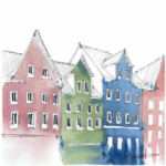 Where the Walls of the houses Wear Color