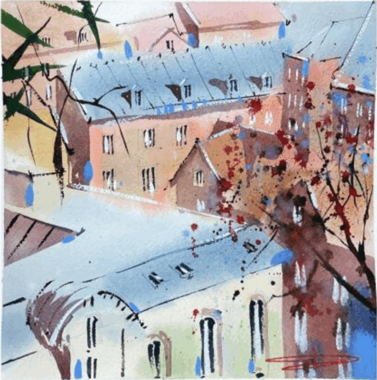 Over Copenhagen roofs