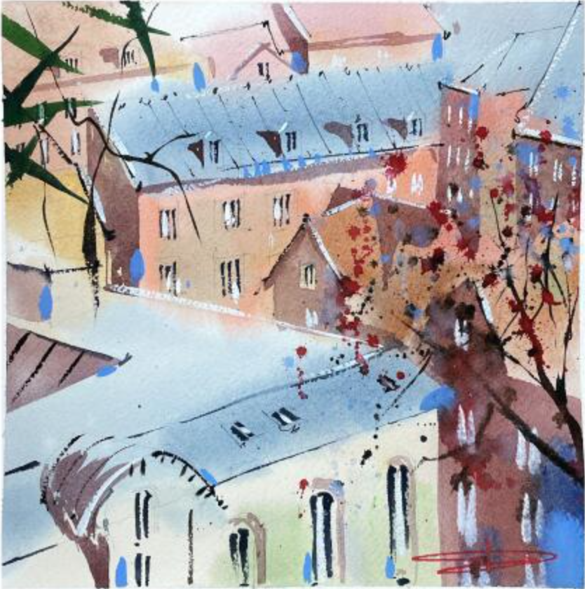 Over Copenhagen roofs