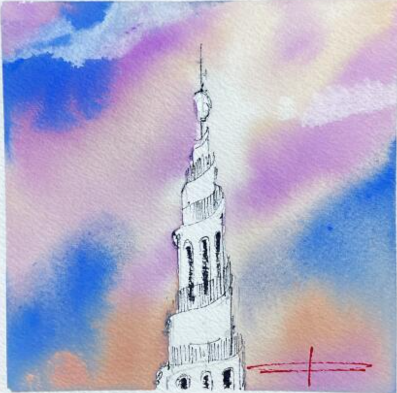 Our saviour spike in sunset