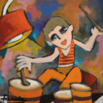 Enfant à la batterie