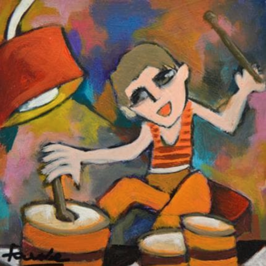 Enfant à la batterie